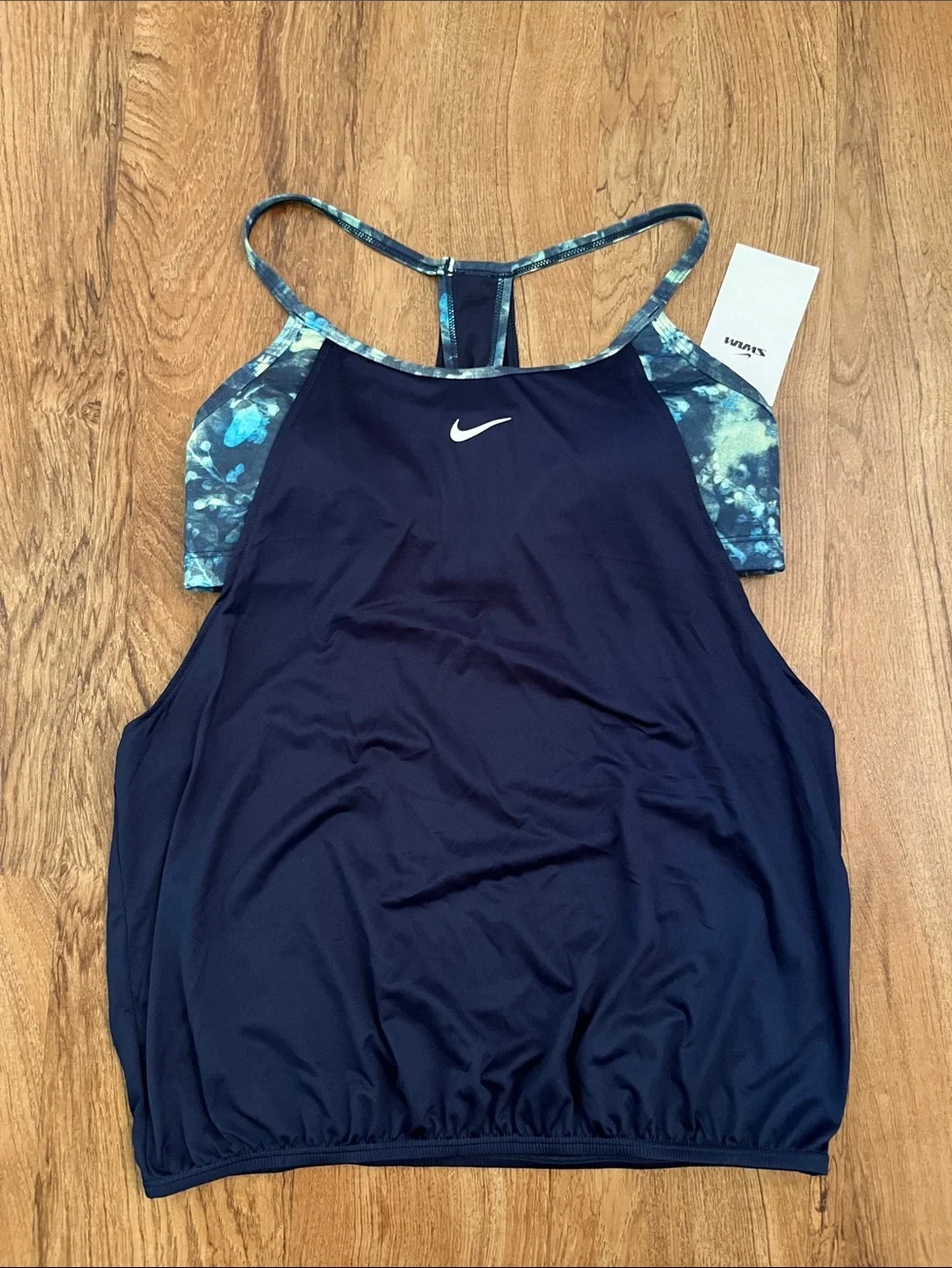 NWT Nike Swim Layered Floral Tankini